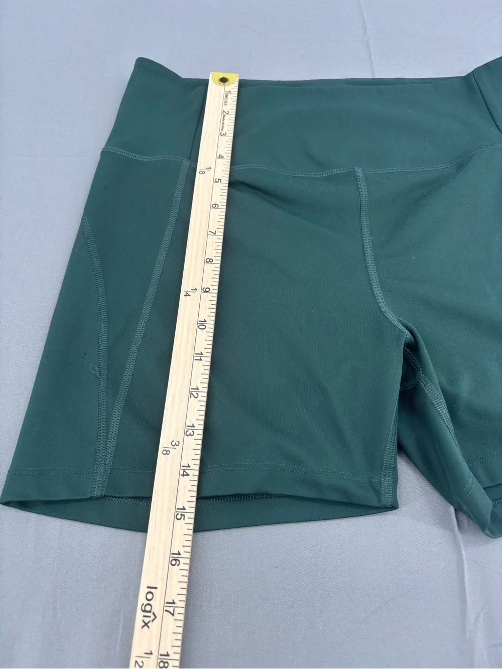 girlfriend collective Olive Green High-Rise Bike Shorts